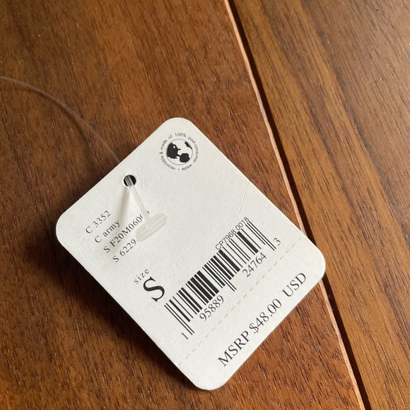 NEW Free People Small Intimately Army Green Corset Crop Top Bandeau Cottage - Picture 7 of 8